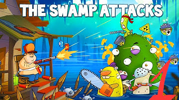 Swamp Attack - Gameplay Walkthrough #1 (iOS, Android) // Best Offline Mobile Game