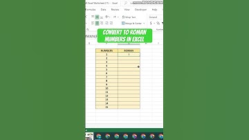 How to convert to Roman numbers in excel#exceltips #tutorial #short #shortvideo #romannumber #excel