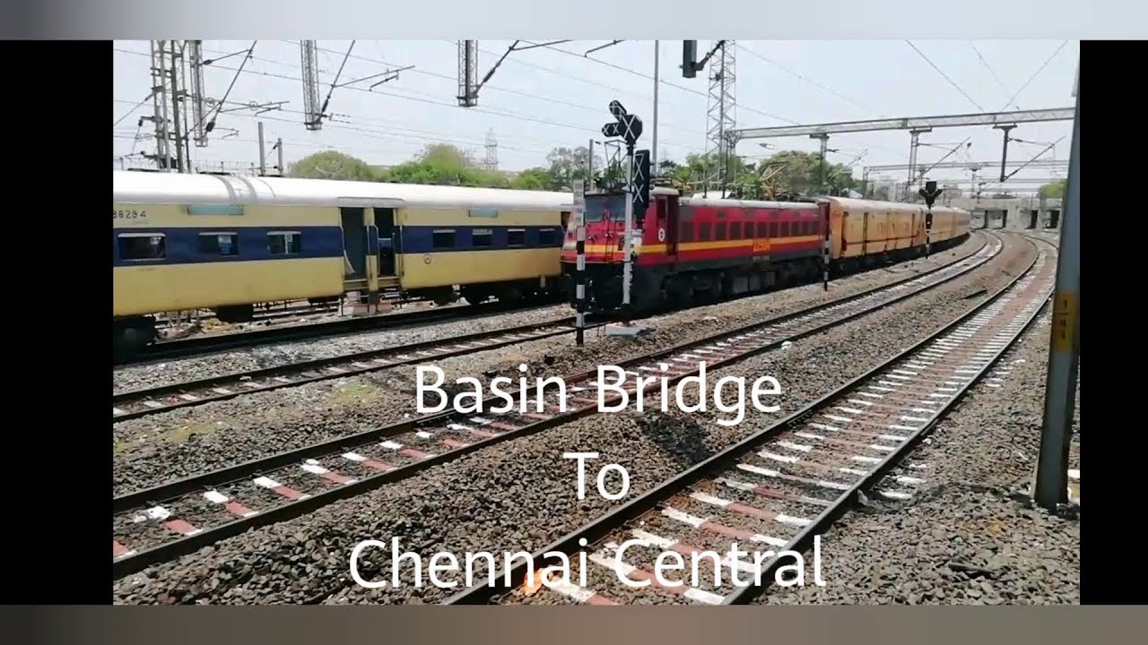 BASIN BRIDGE TO CHENNAI CENTRAL MOOREMARKET COMPLEX | EMU TRIP | CHENNAI LOCAL