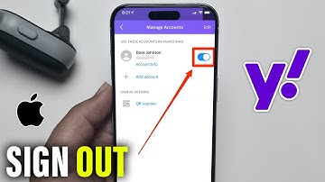 How to sign out yahoo mail on iPhone