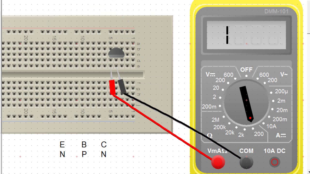 Como Identificar un transistor BJT YouTube