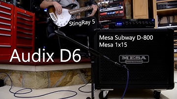 Audix D6 vs Telefunken M82 | Bass Comparison