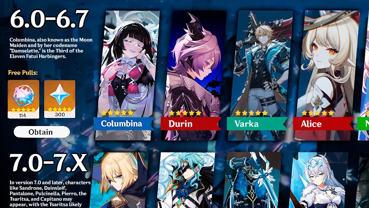 Patching Banner BIG UPDATE! NEW BANNER ROADMAP 6.0–6.7 & FUTURE 7.X CHARACTERS + RERUNS ...