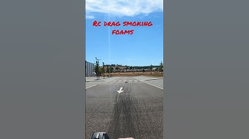 Rc drag hit blowing foams off! #shorts #rc #drag #speedrun #lipo #smoke