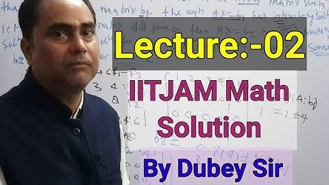 #IITJAM2021Math#IITJAM2021MathSolution#QuestionsOnPermutationMatrixAndSystemOfLinearEquations