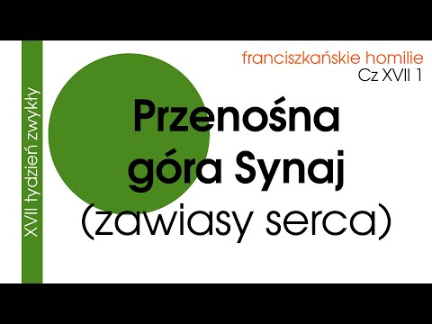 Przenośna góra Synaj: Cz XVII 1