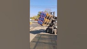 Rollover automatic loading truck process- Good tools and machinery make work easy
