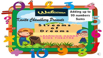 Grade 1 Maths Adding up to 99 numbers #STREAMS OF DREAMS FUN WAY TEACHING PRIMARY KIDS