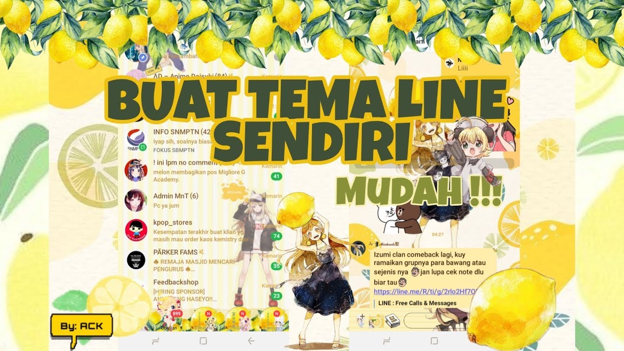  Cara  membuat  Tema Line sendiri  di Android dengan mudah 