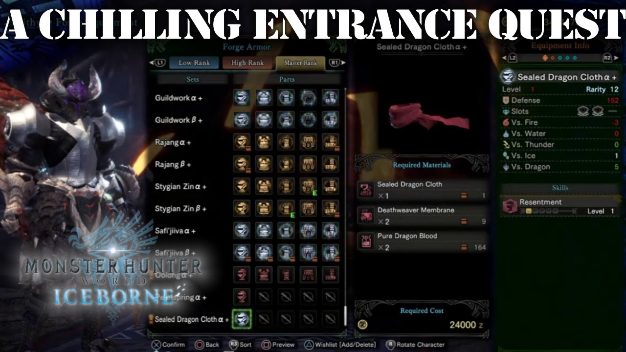 Download Mhw Iceborne A Chilling Entrance Quest New Armor Youtube