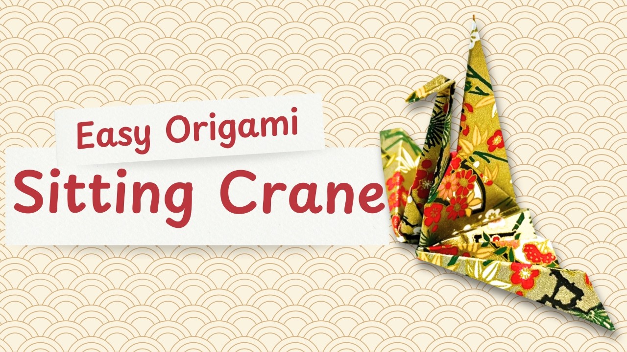 Easy Origami Sitting Crane Tutorial with Step-by-Step Instructions