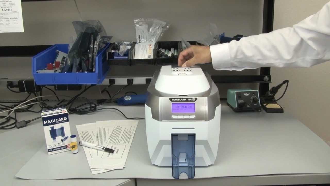 printing v card ID card Rio Pro to clean printer How YouTube Magicard the printing v card ID card Rio Pro to clean printer How YouTube Magicard the