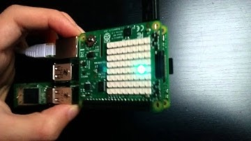 Raspberry Pi SenseHAT - Acceleration sensor test
