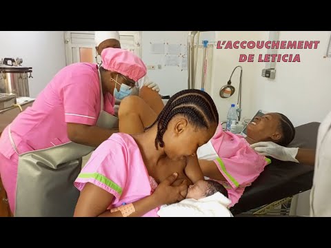 LETICIA et la naissance de bébé SOLEIL - des contraction jusqu'à l'accouchement