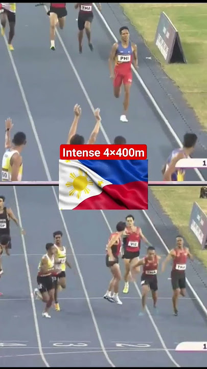 31st Gold for Philippines men's from intense 4×400m relay | SEA games Cambodia 2023 #32ndseagames