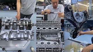 Porsche 45 Twin TurboStartup and overhaul / Engine assembly process 