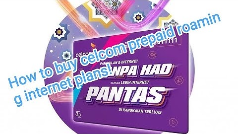 Celcom prepaid how to buy roaming internet plans ! #celcom #prepaidcard #roaming #shortvideo