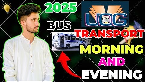 UOG 2025 🚌 Transport Fee Breakdown | Morning & Evening Guide