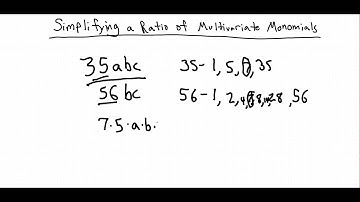 Topic: Simplifying a Ratio of Multivariate Monomials