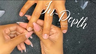 in depth client application | après stiletto nails | how to apply gel-x screenshot 5