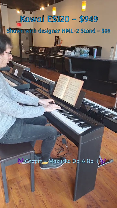 Roland FP30X vs. Kawai ES120 - Chopin Mazurka Op. 6 No. 1 #roland #Kawai #piano