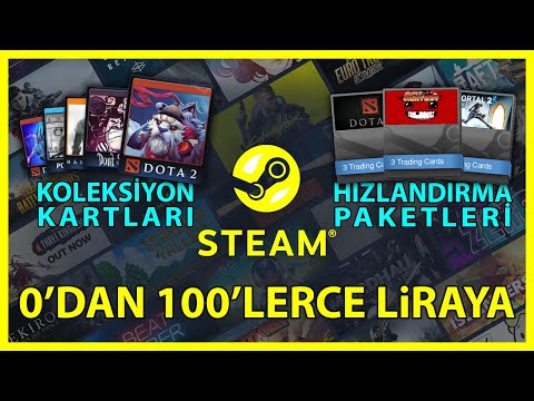 Steam Koleksiyon Kartları ve Hızlandırma Paketleri ile Bakiye Kasma