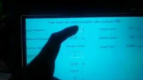 Hmi communication with vfd (inverter) without plc through rs480