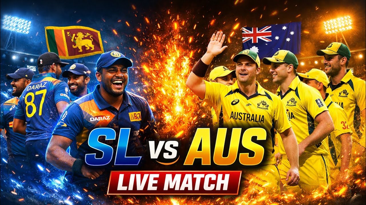 Sri Lanka vs Australia Live match today 🔥