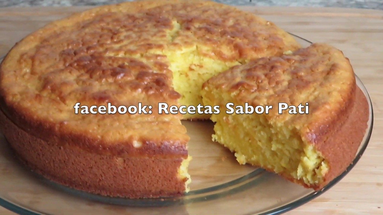 Esponjoso Panqu De Elote Con Queso Crema En Licuadora