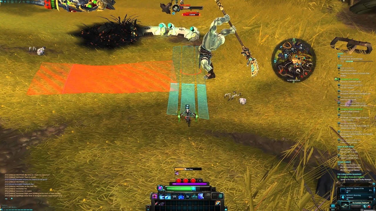 WildStar Beta.. random combat/level up  [UHD]