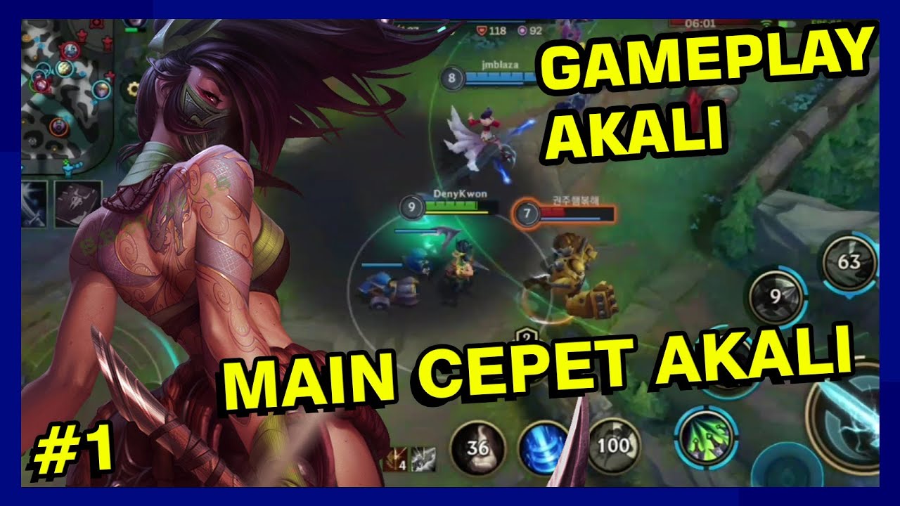 League Of Legends Wild Rift - MAIN CEPET PAKE AKALI - YouTube