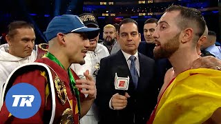 Teofimo Lopez \& Sandor Martin Get Into Argument Post Fight, Lopez Explains What Happened In Fight