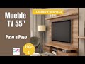 Mueble de TV 55 - mueble entretenimiento de 55