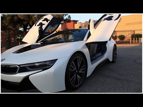 dj-marshmello's-bmw-i8-full-wrap-in-satin-pearl-white-w/-gloss-black-accents