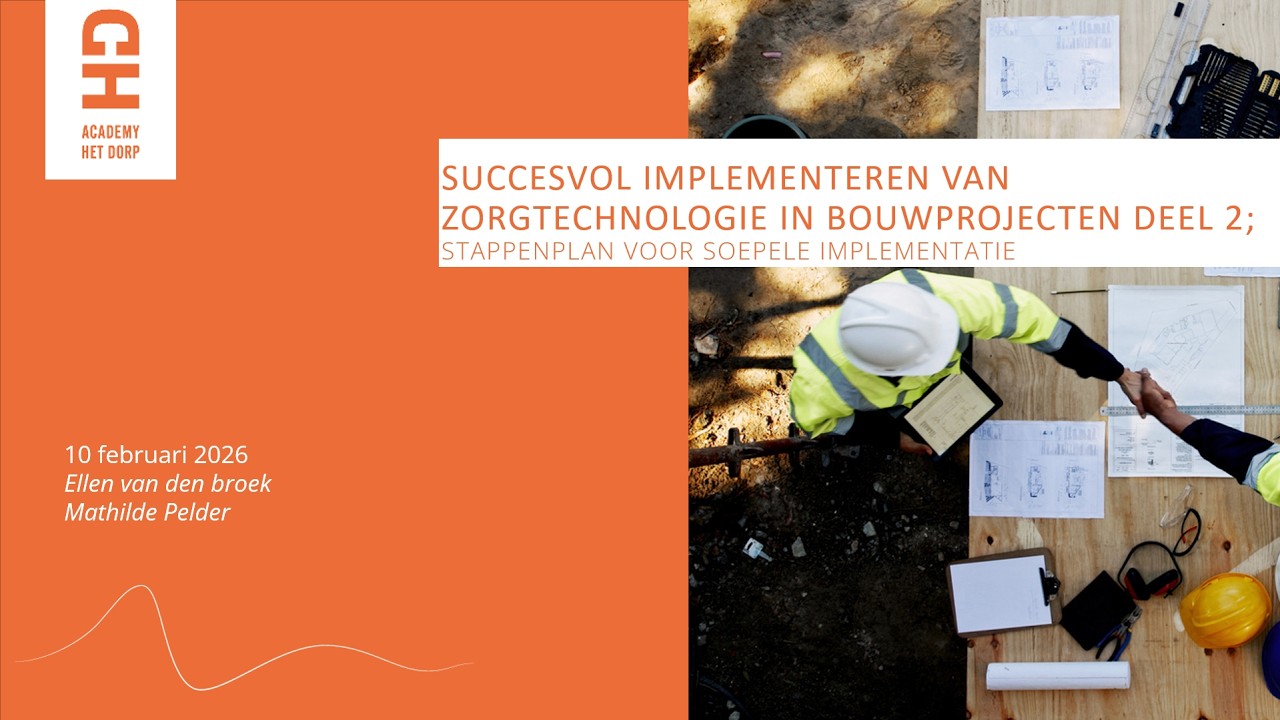 Webinar | Zorgtechnologie in bouwprojecten deel 2 | 10-02-2026