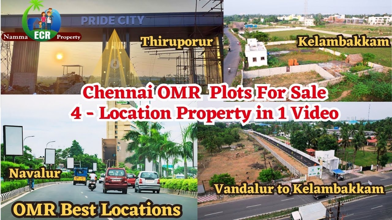 OMR Best Location Plots For Sale 4 Location in 1 Video thiruporur