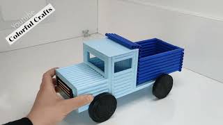 Crafting Pickup Truck Using Waste Paper - From Trash to Treasure: DIY Pickup Truck