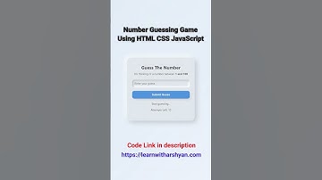 Number Guessing Game Using HTML CSS JavaScript | SoftNeumorph UI Design #javascriptproject