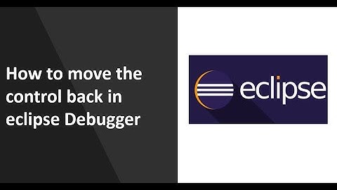 how to move debug pointer back in eclipse