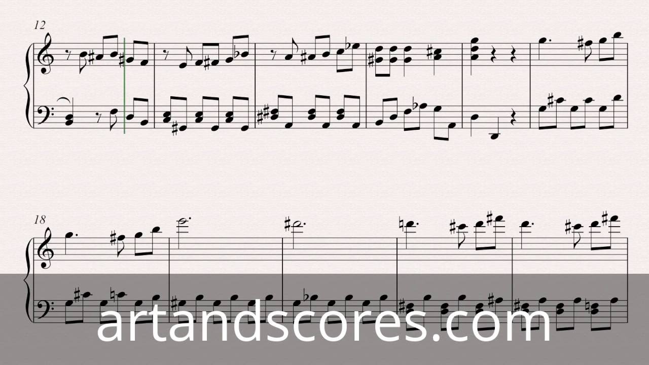 Partitura para Piano VII - Nivel de dificultad: fácil - Artandscores