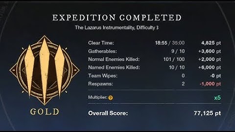 NEW WORLD: Lazarus Mutation 3 Time: 18:55  - Score: 77,125