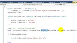 11  Adding synchronization points in LeanFT tests in C#.Net Profile