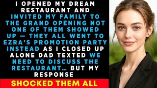 I Opened My DREAM RESTURANT And Invited My FAMILY To The GRAND Opening-No One SHOWED UP..