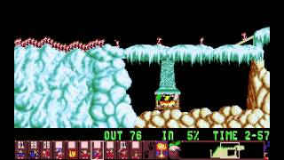 Holiday Lemmings 1993 - Flurry Level 13: 'Yo yo Lem Lem' (1993) [MS-DOS]