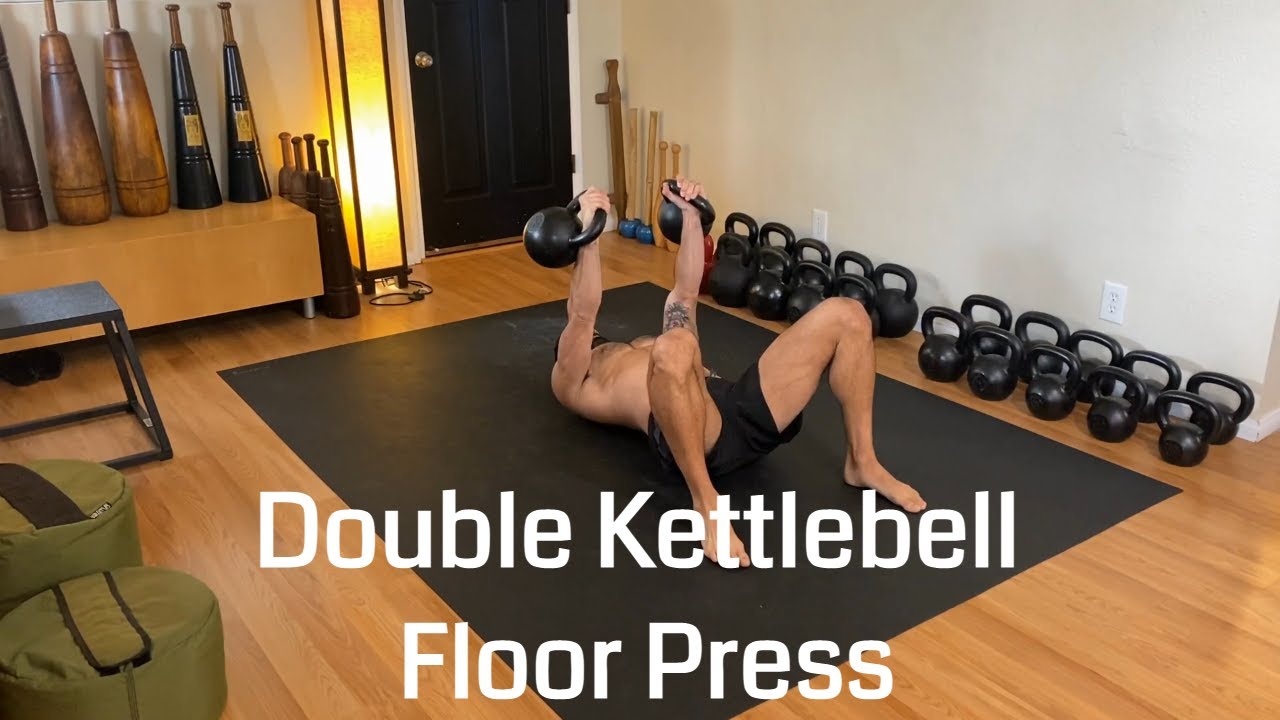 Essential Grinds Double Kettlebell Floor Press YouTube