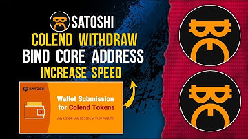 SATOSHI MINING | BIND COLEND ADDRESS | INCREASE MINING SPEED #satoshi #colend