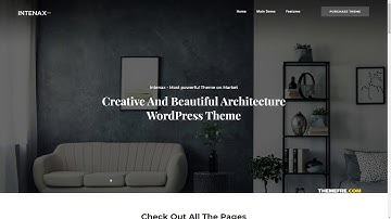 Intenax - Architecture WordPress Theme  Masashi Nowell