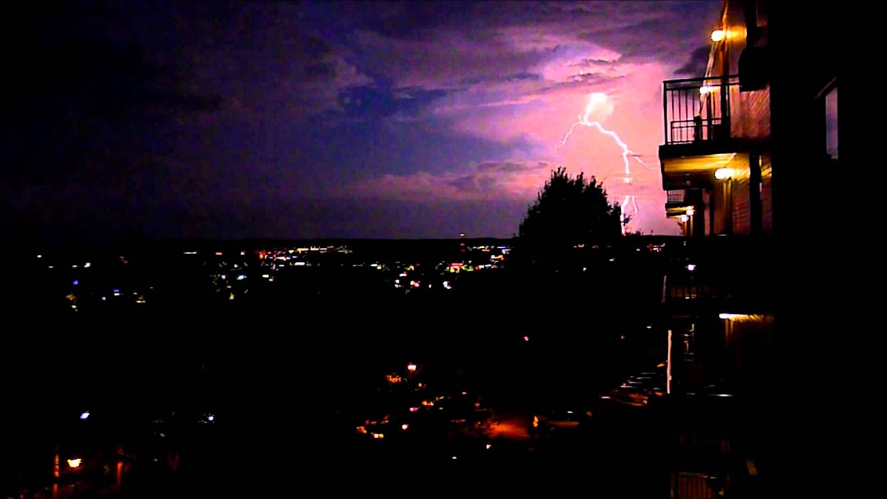 Framingham Lightning, Thunder at Bayberry Hills Apartment YouTube