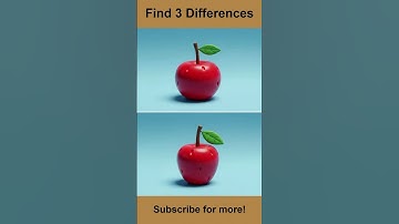 Only 1% Can Spot All 3 Apple Differences! 👀 #shorts #games #difference #trending