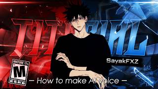 How To Make Anime AI Voices (JJK Narrator &amp; Voice Cloning Tutorial)